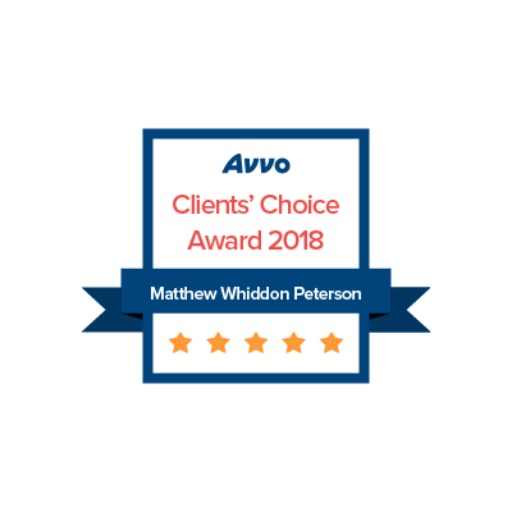 Avvo clients choice award 2018 Boston Criminal defense attorney matthew peterson