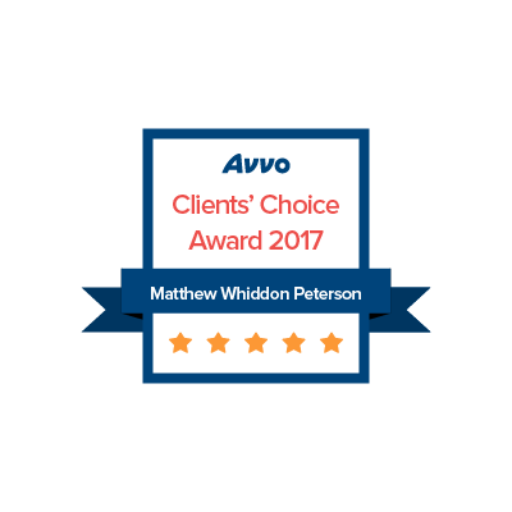 Avvo clients choice award 2017 Boston Criminal defense attorney matthew peterson