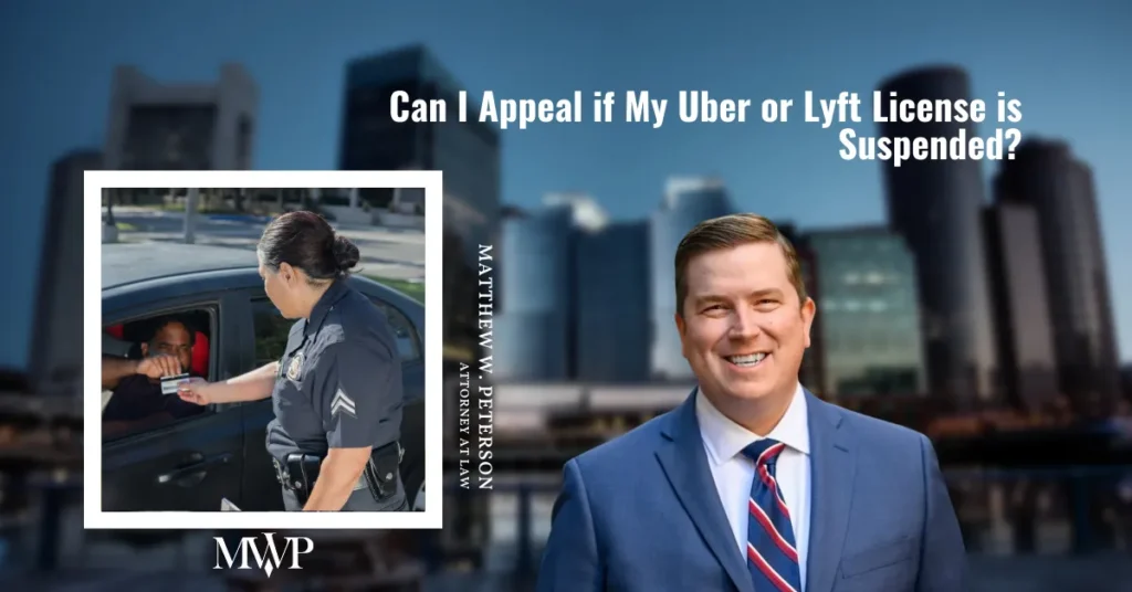Can I Appeal if My Uber or Lyft License is Suspended?