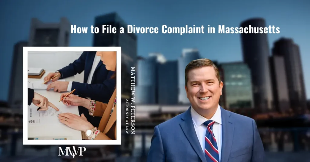 How to File a Divorce Complaint in Massachusetts?