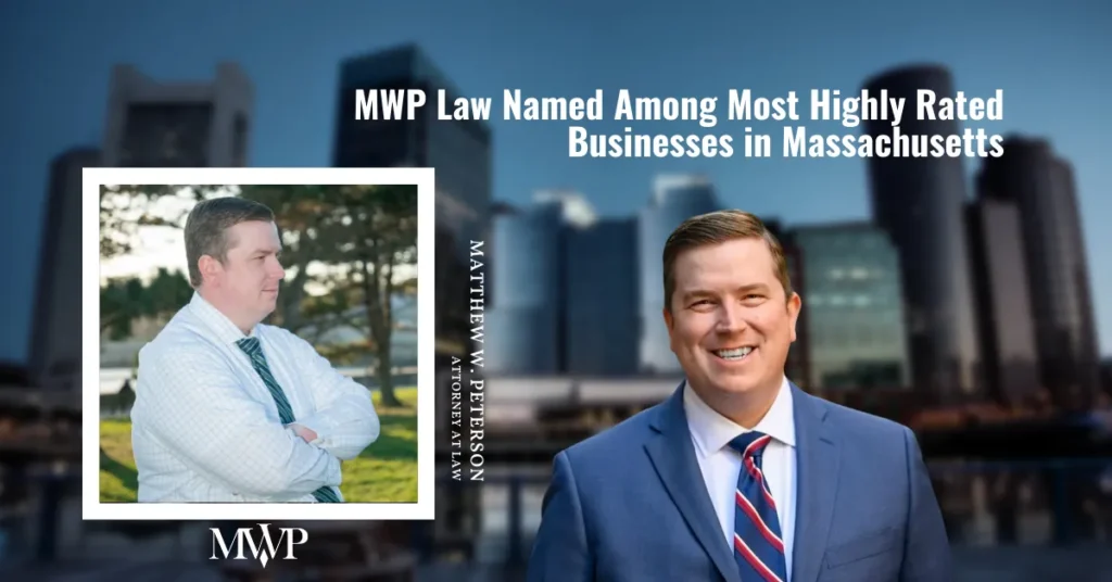 MWP Law Named Among Most Highly Rated Businesses in Massachusetts