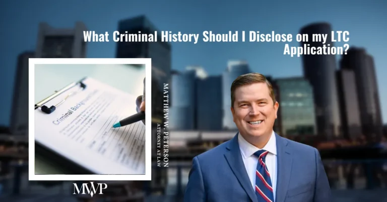 What Criminal History Should I Disclose on my LTC Application?