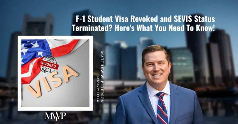 F-1 Visa Revoked and SEVIS Status Terminated? Here's What To Do Next