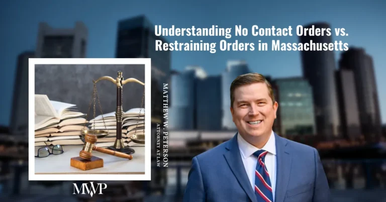 What Is No Contact Orders vs. Restraining Orders in Massachusetts?