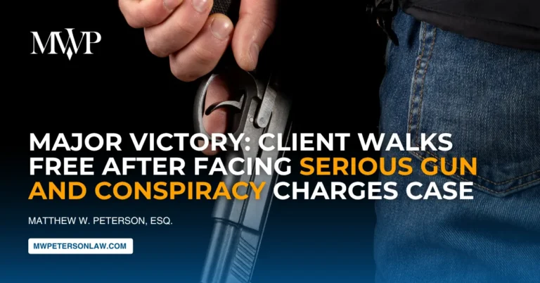 Major Victory Client Walks Free After Facing Serious Gun and Conspiracy Charges Case Victory