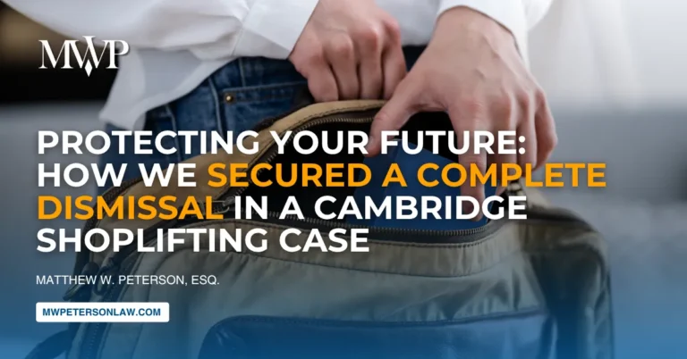 Complete Dismissal in a Cambridge Shoplifting Case