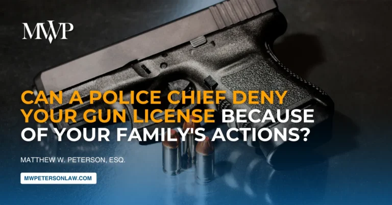 Can a Police Chief Deny Your Gun License Because of Your Family's Actions?