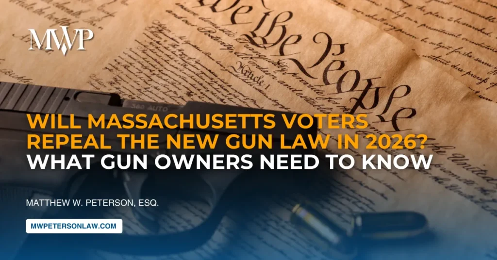 Will Massachusetts Voters Repeal the New Gun Law in 2026? What Gun Owners Need to Know