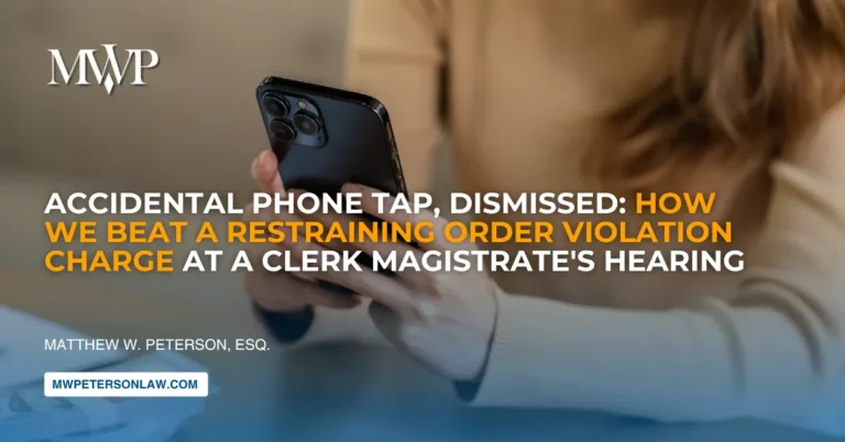 Accidental Phone Tap Dismissed At A Clerk Magistrate's Hearing