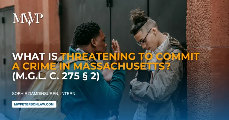 Threatening to Commit a Crime in Massachusetts: M.G.L. c. 275 § 2