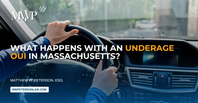 Underage OUI in Massachusetts: Zero Tolerance Laws, Penalties, and What Parents Need to Know