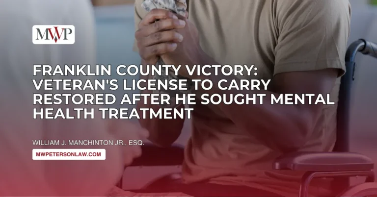 Franklin County Victory: Veteran's License to Carry Restored